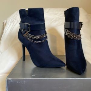 Navy blue booties